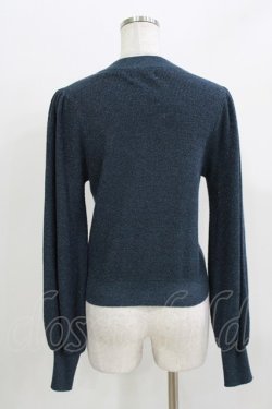 画像2: Amavel / Monogram Vintageラメニットトップス Free ネイビー H-26-03-29-071-CA-TO-NS-ZH