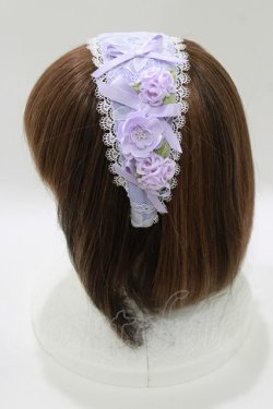 画像2: LIEF / 秘密の花園フラワーレースカチューシャ  ラベンダー H-26-03-29-079-LO-AC-NS-ZH