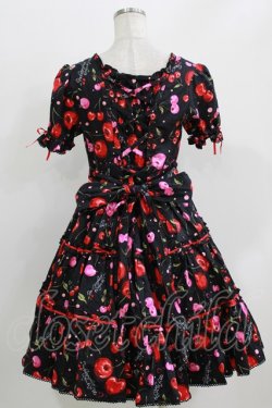 画像3: metamorphose / Vintage Cherryティアードワンピース Free ブラック H-26-03-29-008-ME-OP-NS-ZH