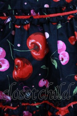 画像4: metamorphose / Vintage Cherryティアードワンピース Free ブラック H-26-03-29-008-ME-OP-NS-ZH