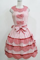 metamorphose / スカラップジャンパースカート Free レッド H-26-03-29-012-ME-OP-NS-ZH