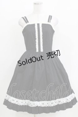 画像1: metamorphose / フロント釦ジャンパースカート(バーバリー) Free ブラック H-26-03-29-014-ME-OP-NS-ZH