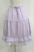 axes femme kawaii / ミディフリルペチスカート M ラベンダー H-26-03-29-016-AX-SK-NS-ZH