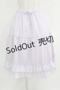 axes femme kawaii / ミディフリルペチスカート M ラベンダー H-26-03-29-016-AX-SK-NS-ZH