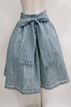 画像3: LIEF / グレイシーガールリボンハイウエストスカート M ブルー H-26-03-29-017-LO-SK-NS-ZH