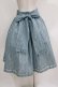 画像3: LIEF / グレイシーガールリボンハイウエストスカート M ブルー H-26-03-29-017-LO-SK-NS-ZH (3)