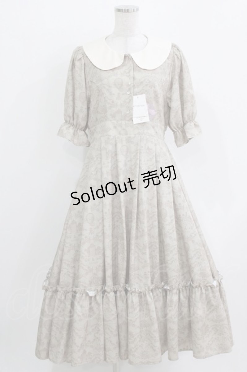 画像1: m petit by misako / NINA’Sコラボトワルドジュイワンピース M ベージュ H-26-03-29-019-LO-OP-NS-ZH (1)