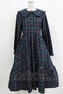 画像1: m petit by misako / TT*AOKチェックOP M グリーン/ネイビー H-26-03-29-020-LO-OP-NS-ZH