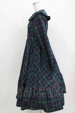 画像2: m petit by misako / TT*AOKチェックOP M グリーン/ネイビー H-26-03-29-020-LO-OP-NS-ZH