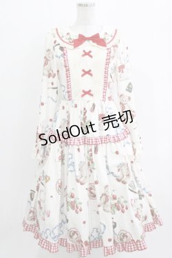 画像1: 仲夏物語（海外ロリータブランド） / Wild Strawberryワンピース M オフ H-26-03-29-024-EL-OP-NS-ZH