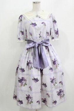 画像1: Melody BasKet / Violet laceスクエアカラーワンピース M バイオレット H-26-03-30-033-LO-OP-KB-ZH