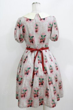 画像3: Leur Getter / Cherry Lace袖付ワンピース M ピンク H-26-03-30-035-LU-OP-KB-ZH