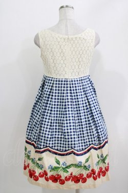 画像3: Emily Temple cute / ギンガムチェリーノースリーブワンピース  コン H-26-03-30-038-ET-OP-KB-ZH