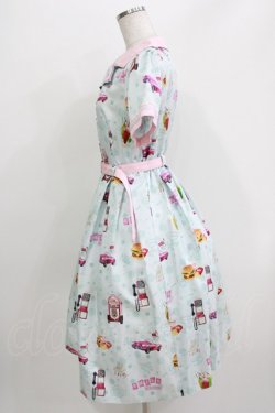 画像2: Emily Temple cute / アメリカンダイナーワンピース  サックス H-26-03-30-047-ET-OP-KB-ZH