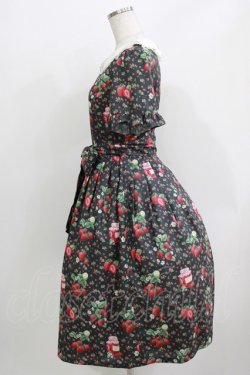 画像2: Melody BasKet / Strawberry jam丸襟ワンピース M ブラック H-26-03-30-001-LO-OP-KB-ZH