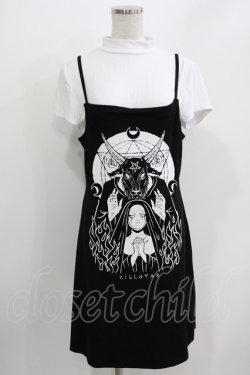 画像1: KILL STAR / NUNSENSE 2-PIECE DRESS L 白×黒 H-26-03-30-058-SL-OP-KB-ZH