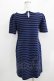 画像3: MILK / ボンジュールワンピース  ネイビー×ブルー×オフ衿 H-26-03-30-059-ML-OP-KB-ZH (3)