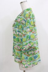 画像2: Jane Marple Dans Le Salon / Sunnyside town granny’s blouse  ブルーグレイ H-26-03-30-063-JM-BL-KB-ZH (2)
