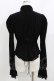 画像3: PUNK RAVE / MORGANA Womens Gothic Velvet Blouse S ブラック H-26-03-30-065-PU-BL-KB-ZH (3)