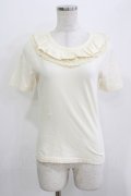 Jane Marple / レースフリルカットソー  アイボリー H-26-03-30-072-JM-TO-KB-ZH