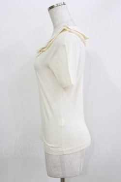 画像2: Jane Marple / レースフリルカットソー  アイボリー H-26-03-30-072-JM-TO-KB-ZH