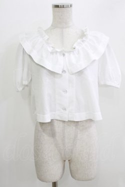 画像1: MILK / プチロックブラウス  オフ H-26-03-30-073-ML-BL-KB-ZH