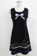 MILK / トリコロールリボンワンピ  黒 H-26-03-30-074-ML-OP-KB-ZH