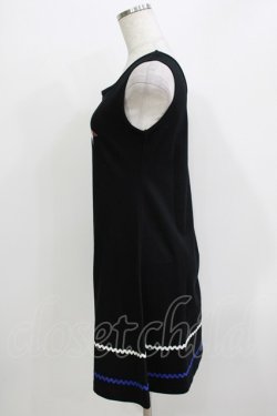 画像2: MILK / トリコロールリボンワンピ  黒 H-26-03-30-074-ML-OP-KB-ZH