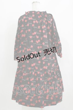 画像3: Jane Marple / Skipping cherriesチュニックドレス M 黒 H-26-03-30-007-JM-OP-KB-ZH