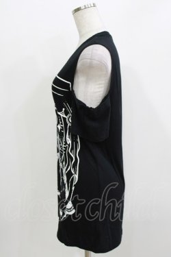 画像2: Restyle / Cat Sabbath Cold Shoulder T-shirt  ブラック H-26-03-30-076-GO-TO-KB-ZH