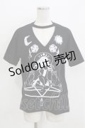 Restyle / Witch＆Cats T-shirt S ブラック H-26-03-30-077-GO-TO-KB-ZH