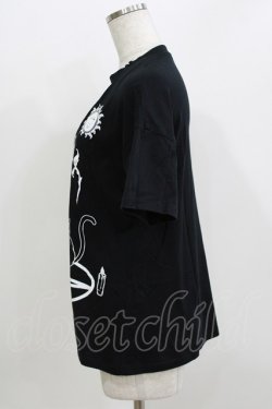画像2: Restyle / Witch＆Cats T-shirt S ブラック H-26-03-30-077-GO-TO-KB-ZH