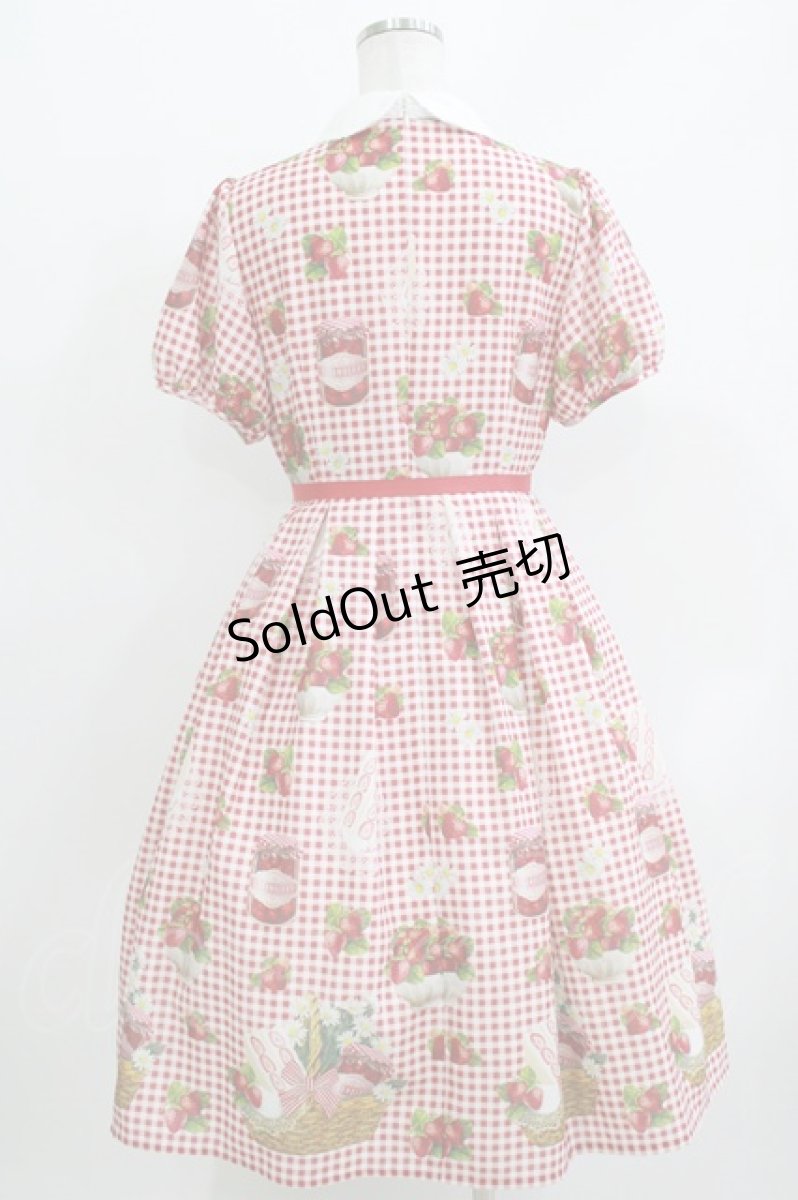 画像3: Melody BasKet / Strawberry picnicピンタックワンピース M レッド H-26-03-30-010-LO-OP-KB-ZH (3)