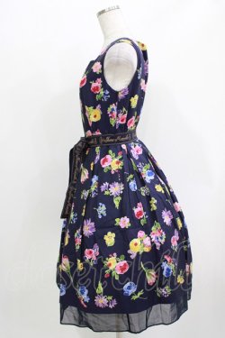 画像2: Jane Marple / Flower marketのスクエアドレス  ネイビー H-26-03-30-012-JM-OP-KB-ZH