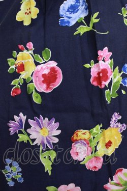 画像4: Jane Marple / Flower marketのスクエアドレス  ネイビー H-26-03-30-012-JM-OP-KB-ZH