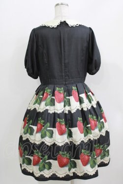 画像3: Leur Getter / Antique Lace Strawberry袖付きワンピース L ブラック H-26-03-30-002-LU-OP-KB-ZH