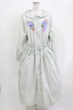 画像1: Jane Marple Dans Le Salon / Jardin Des Fleurs Embroideryドレス  ミント H-26-03-30-020-JM-OP-KB-ZH