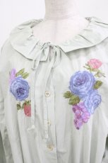 画像4: Jane Marple Dans Le Salon / Jardin Des Fleurs Embroideryドレス  ミント H-26-03-30-020-JM-OP-KB-ZH (4)