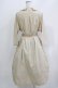 画像3: Jane Marple / フレンチロゴリボンタブリエドレス  ライトベージュ×フレンチマスタード H-26-03-30-021-JM-OP-KB-ZH (3)