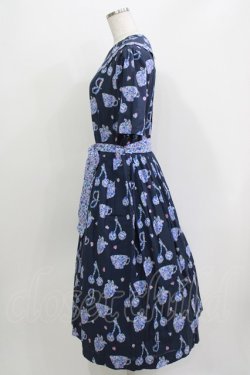 画像2: Jane Marple / Bonjour Millefleursのコレットドレス  ネイビー H-26-03-30-024-JM-OP-KB-ZH
