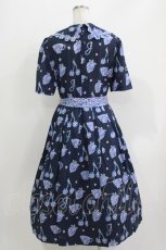 画像3: Jane Marple / Bonjour Millefleursのコレットドレス  ネイビー H-26-03-30-024-JM-OP-KB-ZH (3)