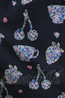 画像4: Jane Marple / Bonjour Millefleursのコレットドレス  ネイビー H-26-03-30-024-JM-OP-KB-ZH