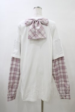 画像2: Ank Rouge / ふたごくまちゃんロンTe M オフ/ピンク H-26-04-01-051-CA-TS-NS-ZH