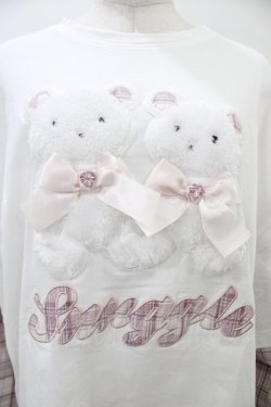 画像3: Ank Rouge / ふたごくまちゃんロンTe M オフ/ピンク H-26-04-01-051-CA-TS-NS-ZH