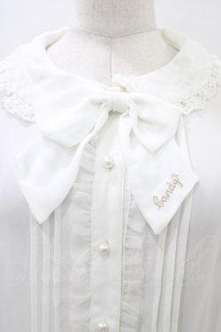 画像3: Ank Rouge / Candy刺繍リボンブラウス M オフ H-26-04-01-053-CA-BL-NS-ZH