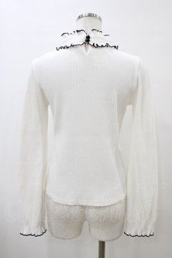 画像2: MA*RS / ハート開きフリルニット Free オフ H-26-04-01-054-EL-TO-NS-ZH