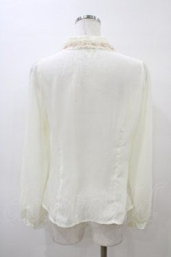 画像2: Ank Rouge / はしごレースリボンブラウス M アイボリー/ピンク H-26-04-01-056-CA-BL-NS-ZH