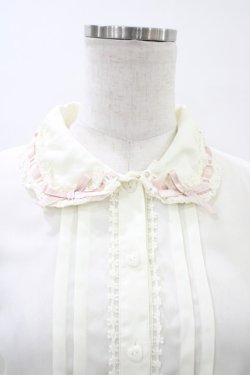 画像3: Ank Rouge / はしごレースリボンブラウス M アイボリー/ピンク H-26-04-01-056-CA-BL-NS-ZH