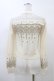画像2: LIZ LISA / チュール切替フロッキープリントカーディガン Free アイボリー H-26-04-01-059-LO-TO-NS-ZH (2)