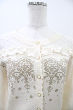 画像3: LIZ LISA / チュール切替フロッキープリントカーディガン Free アイボリー H-26-04-01-059-LO-TO-NS-ZH